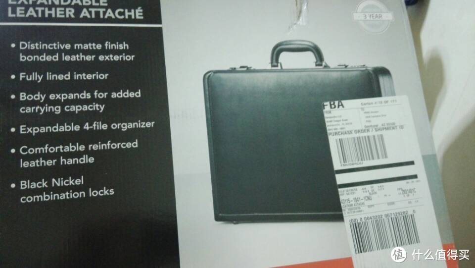 美亚购入 Samsonite 新秀丽 Bonded Leather Attache 密码箱  (Black) 入手初体验