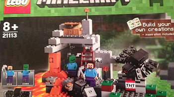新系列来袭！LEGO 乐高 Minecraft The Cave 21113 Playset 创世神 山洞