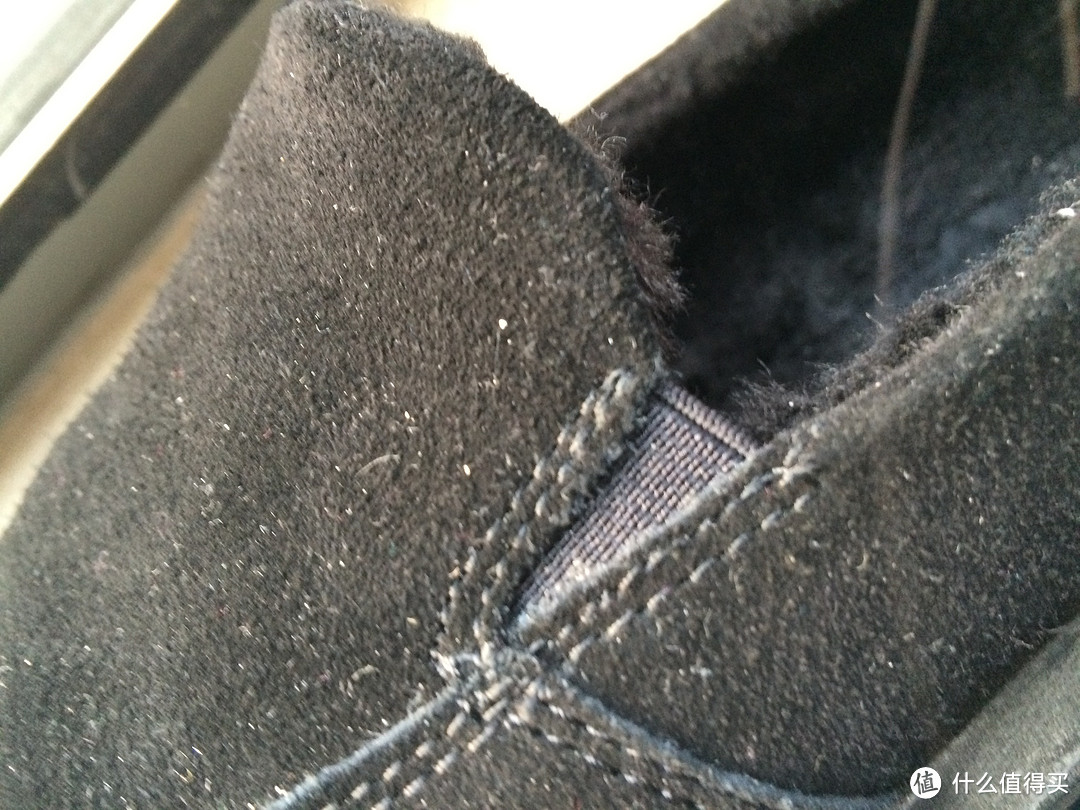 丑到不忍直视的舒服鞋子：Skechers 斯凯奇 ON-THE-GO系列 男 时尚保暖毛里一脚蹬休闲鞋 53585C/B LK 黑色