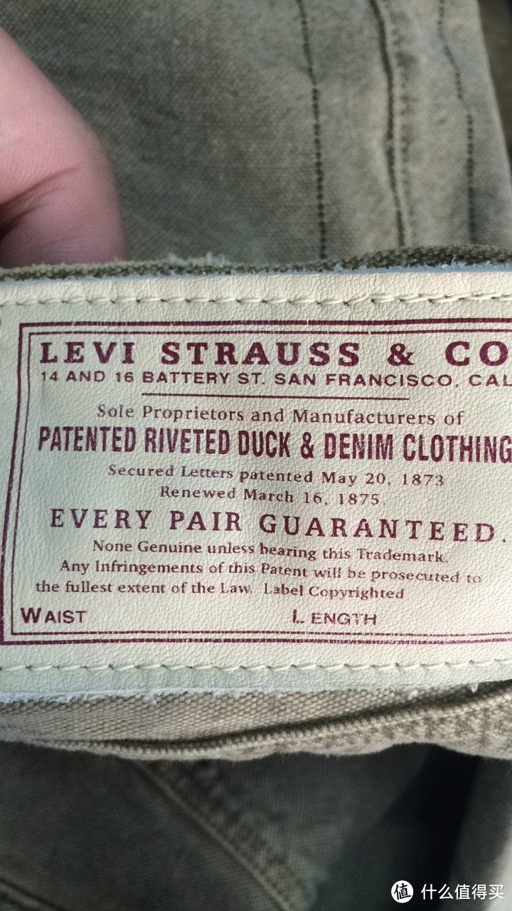 Levi's 李维斯 VINTAGE CLOTHING LVC 501 1901 KANGARO 牛仔裤