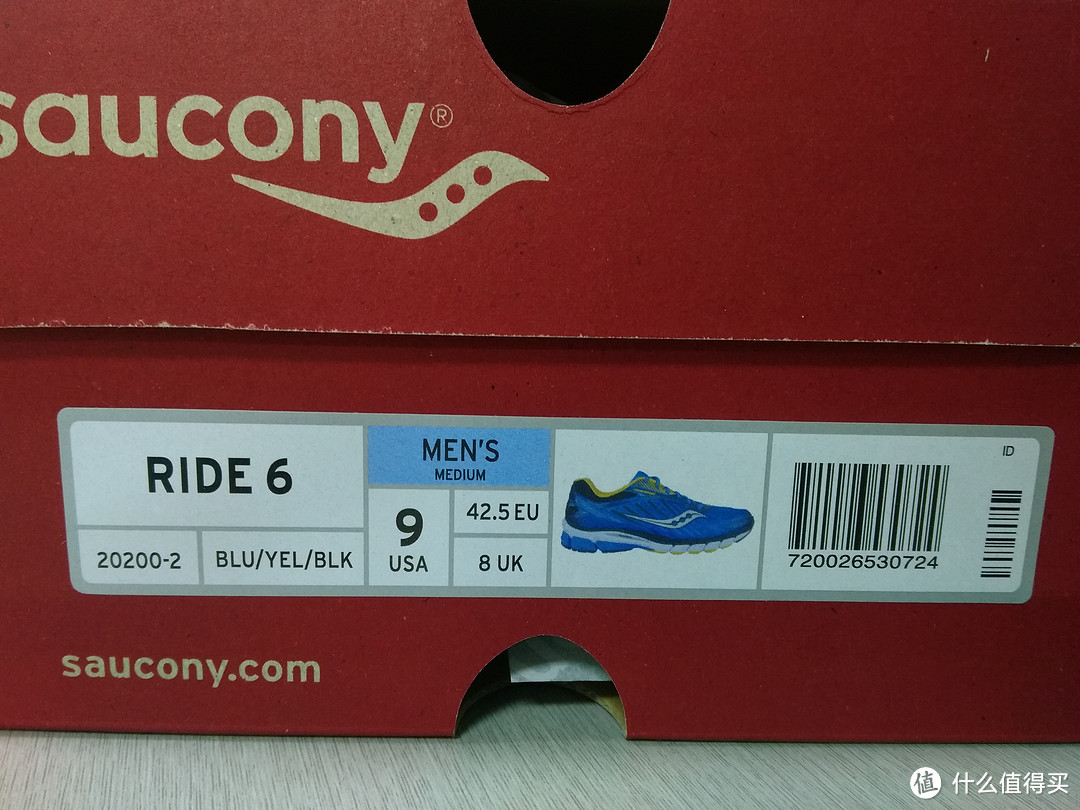 Saucony 索康尼 Ride 6 男款次*级缓震系跑鞋 尺码及穿着体验