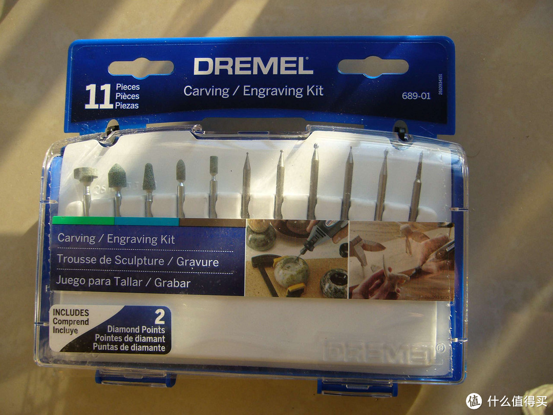 DREMEL 琢美 电磨机雕刻/印刻附件11件套装689-01