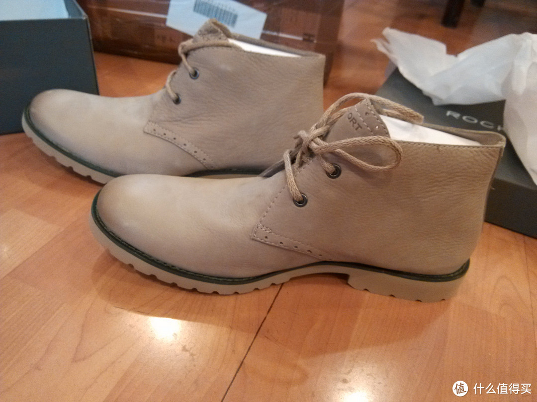 一个半月的等待：ROCKPORT 乐步 Ledge Hill Deconstructed Chukka 男靴