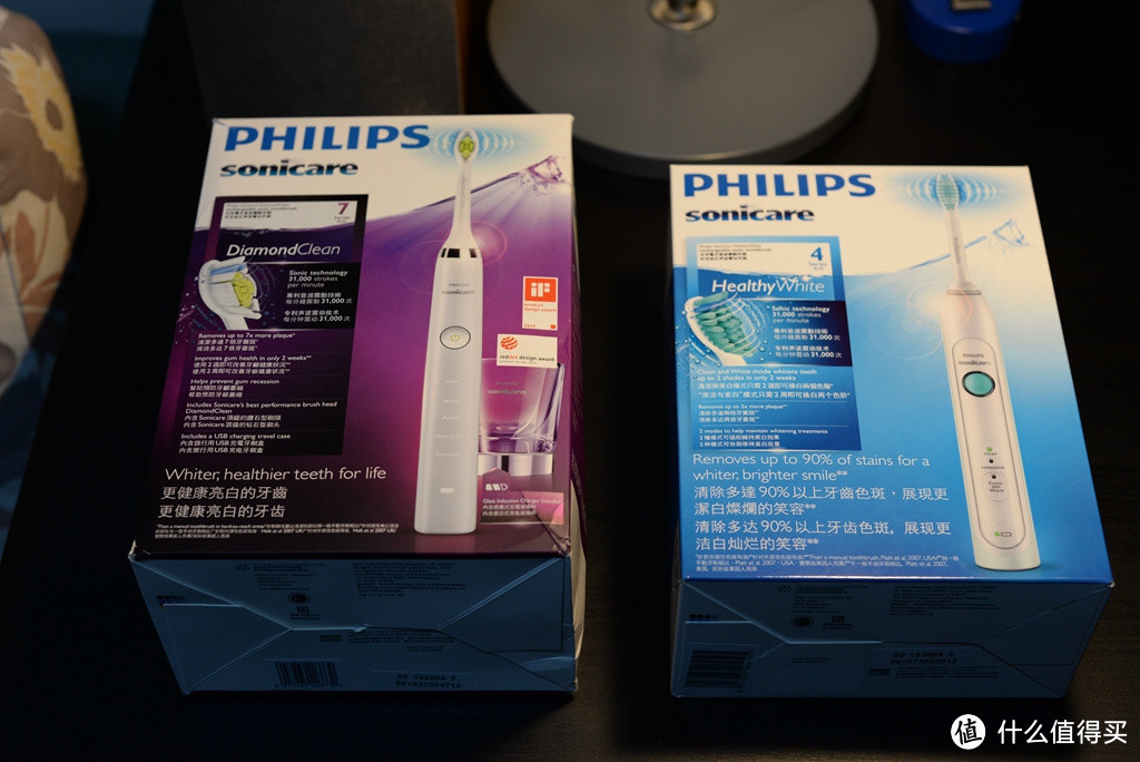 让刷牙也成为一种享受：Philips 飞利浦 HX9332/04 钻石声波震动牙刷