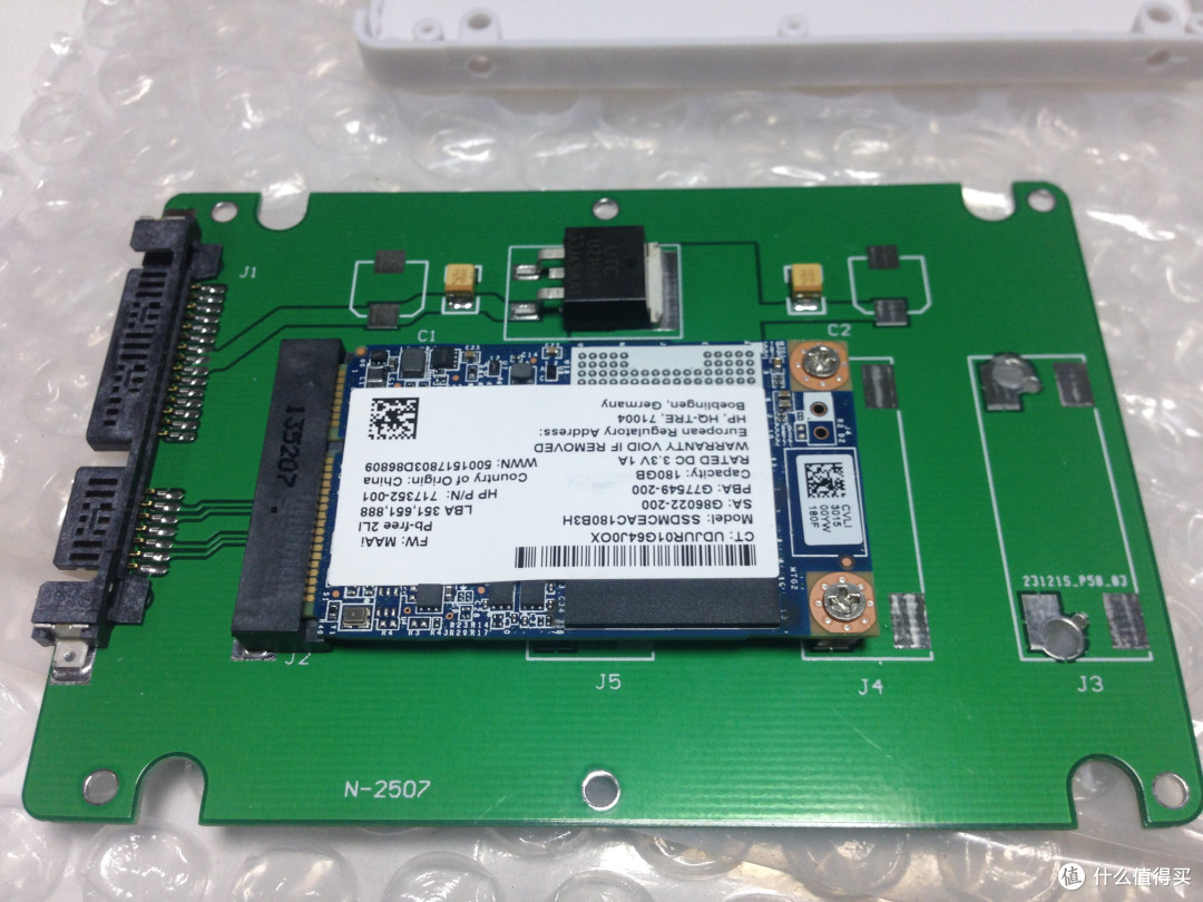 长草入的Intel 525 180G msata SSD固态硬盘+转2.5寸硬盘盒
