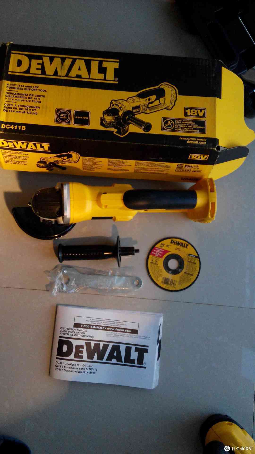 DEWALT 得伟 DC411B 无绳角磨机