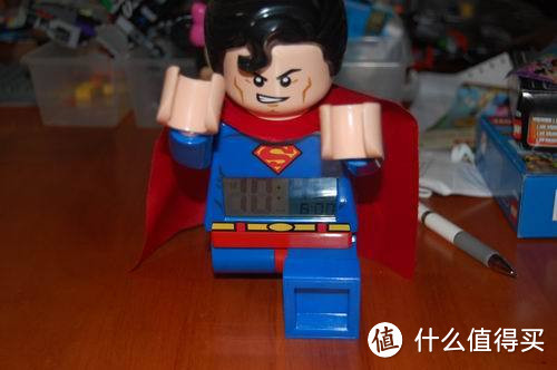 吵到想抓狂！LEGO 乐高 Super Heroes Superman 超人闹钟 9005701