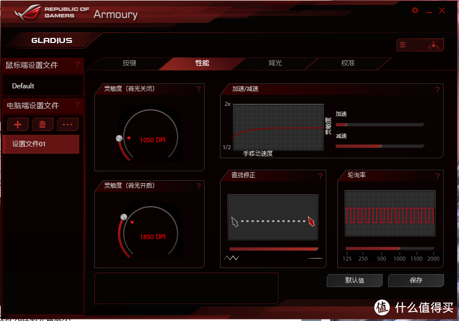 【国产好鼠标】ASUS 华硕 ROG Gladius 电竞鼠标  外观欣赏功能简评