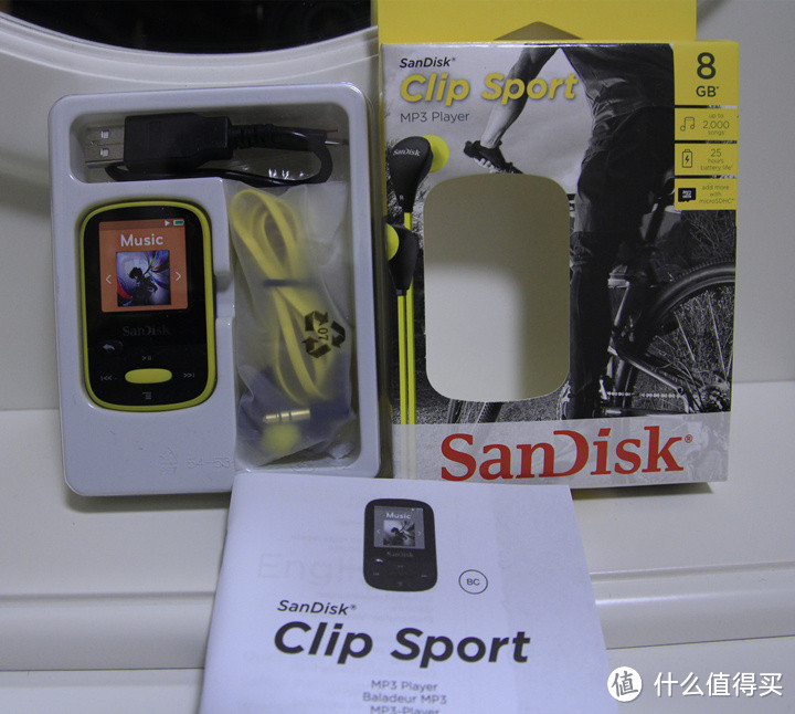 运动好伴侣：SanDisk 闪迪 Clip Sport 8GB MP3 播放器