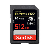 高速 + 超大容量：Sandisk 闪迪 Extreme Pro 512GB SD卡 上市开售