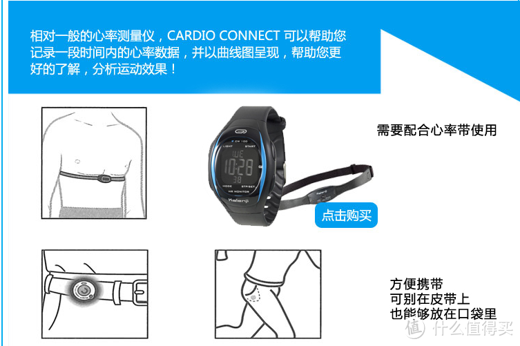 Decathlon 迪卡侬 GEONAUTE OR310 运动心率表详评