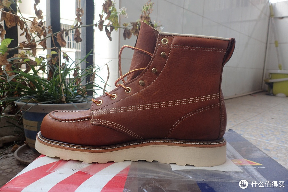 美式风格：Thorogood 814-4200 American Heritage 6" Moc 男款工装靴