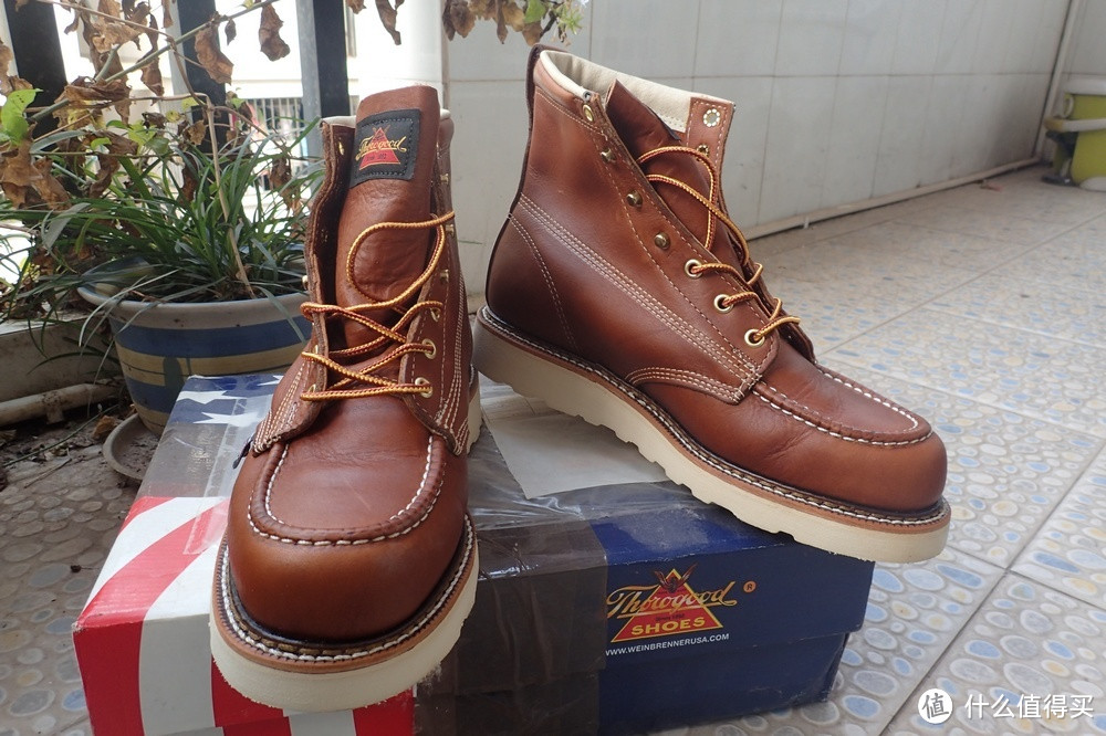 重量级工装靴：Thorogood American Heritage Six-Inch Plain-Toe 男款工装靴