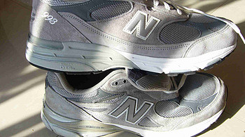 NEW BALANCE 新百伦 990 V3（GL3）和993对比简评及滚筒清洗