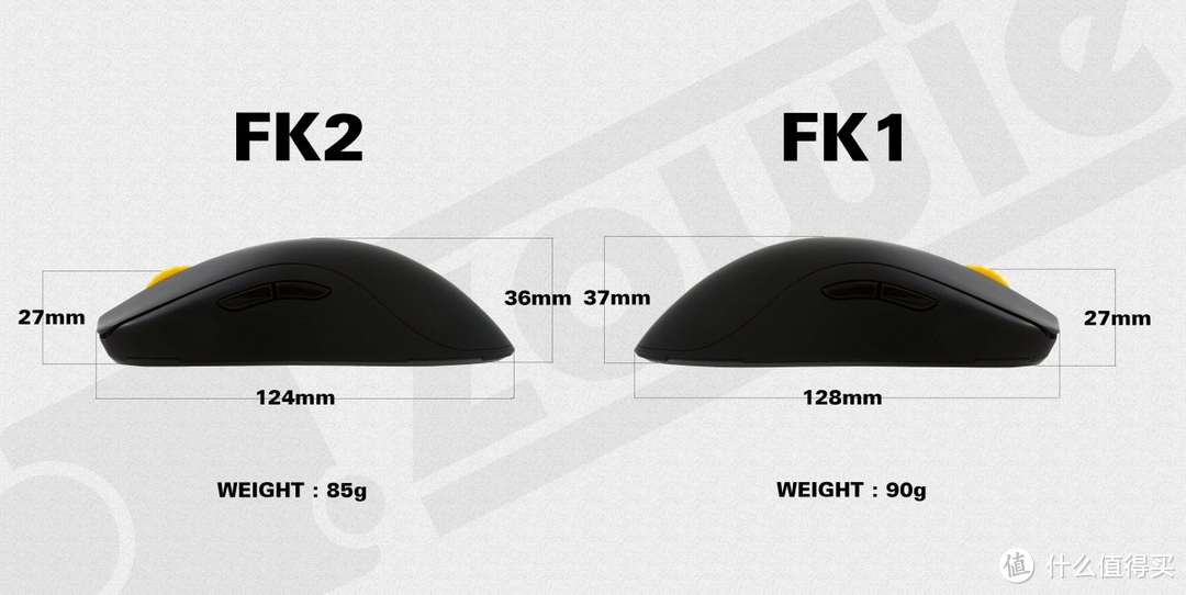 大小号都齐了：ZOWIE 卓威 发布 FK2 竞技游戏鼠标