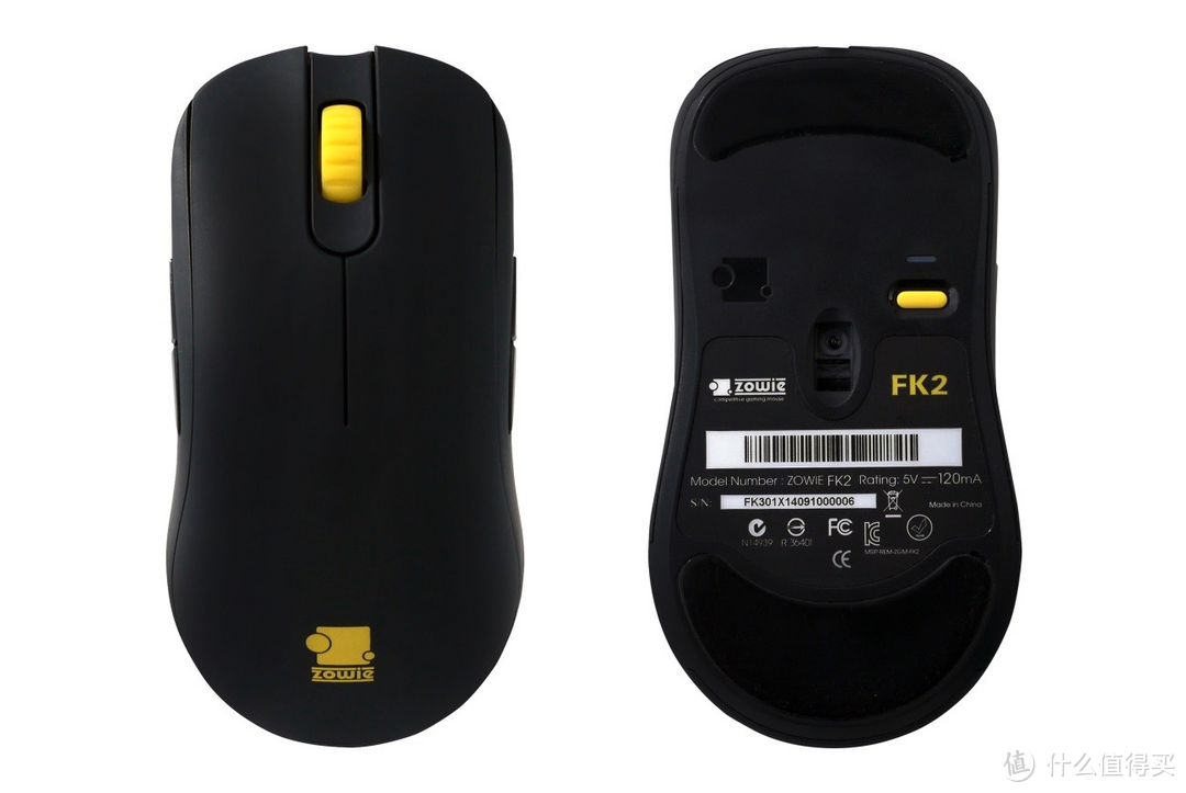 大小号都齐了：ZOWIE 卓威 发布 FK2 竞技游戏鼠标