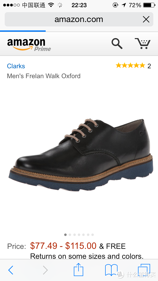 Clarks 其乐 Frelan Walk Oxford 男款系带皮鞋