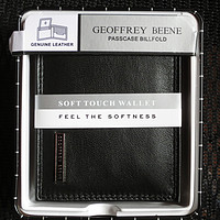 价廉物美的Geoffrey Beene Men's Passcase Billfold 小牛皮钱包