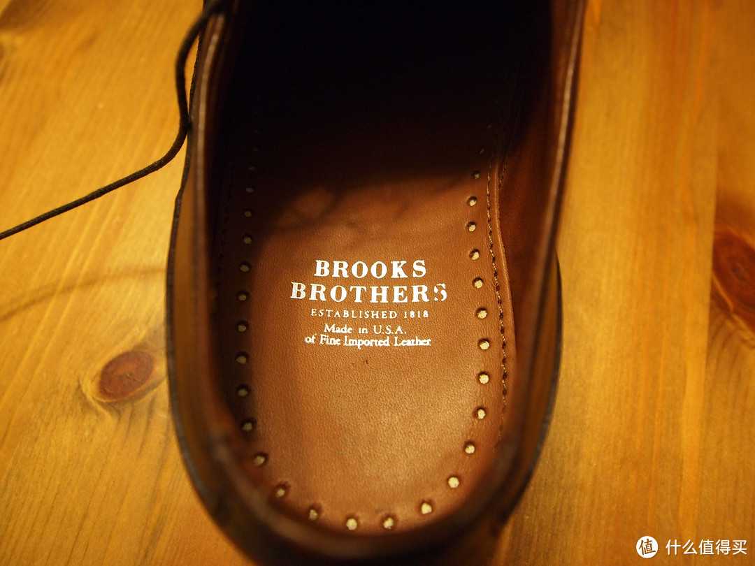 愉悦的皮革气味：Brooks Brothers 布克兄弟 Double-Stitch Split-Toe Bluchers 正装皮鞋