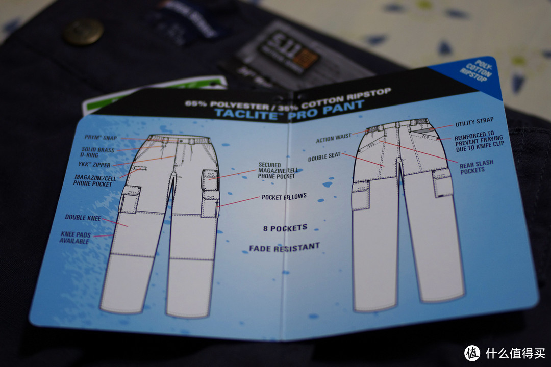霸气的尺寸：5.11 TacLite Pro 男款战术长裤