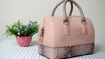 海淘第一单：FURLA 芙拉  Candy 糖果系列 Bauletto Top 蟒蛇纹果冻包