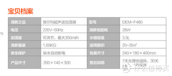 Diors女士的办公小伙伴：Deerma 德尔玛 DEM-F480 加湿器