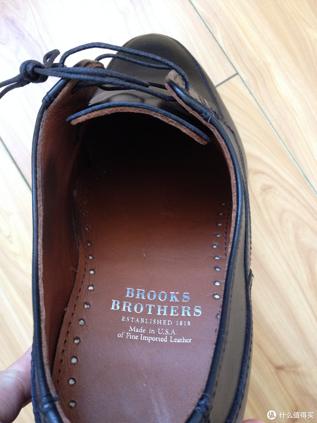 官网购入Brooks Brothers 布克兄弟 Blucher Lug Soles 男士商务休闲皮鞋