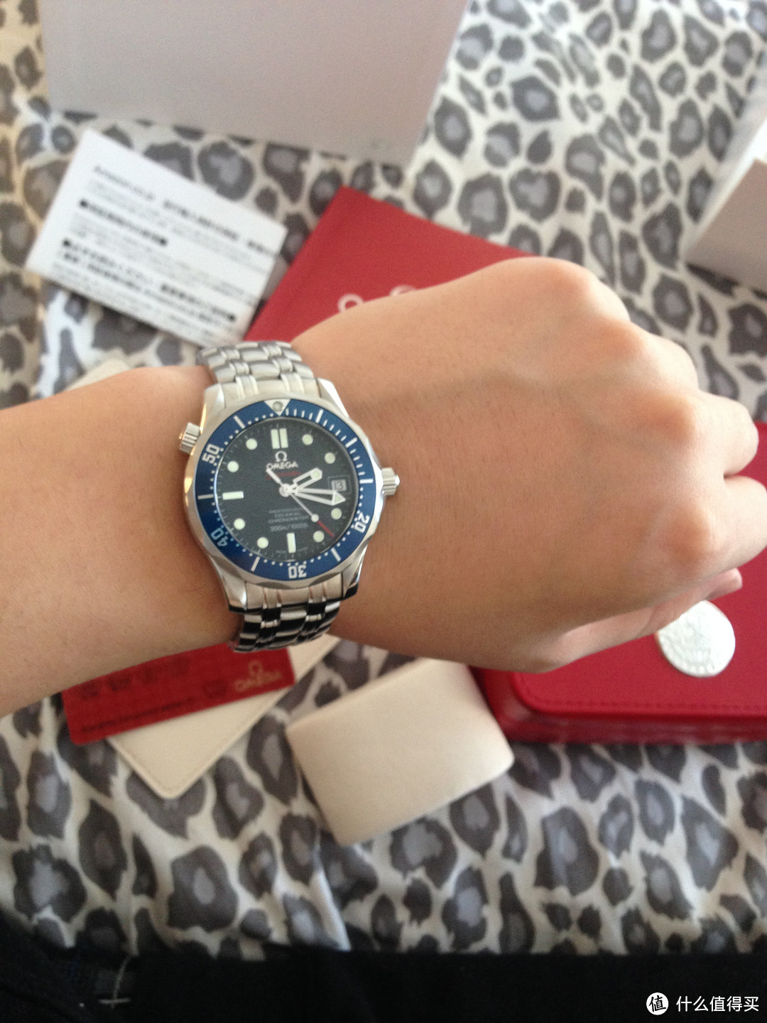 结婚礼物:日亚入手 OMEGA 欧米茄 Seamaster 海马系列 2222.80.00 男士机械腕表