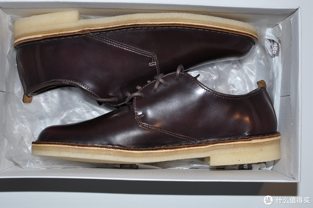 Clarks 其乐 Originals Desert London ox-Blood Leather 男款休闲皮鞋