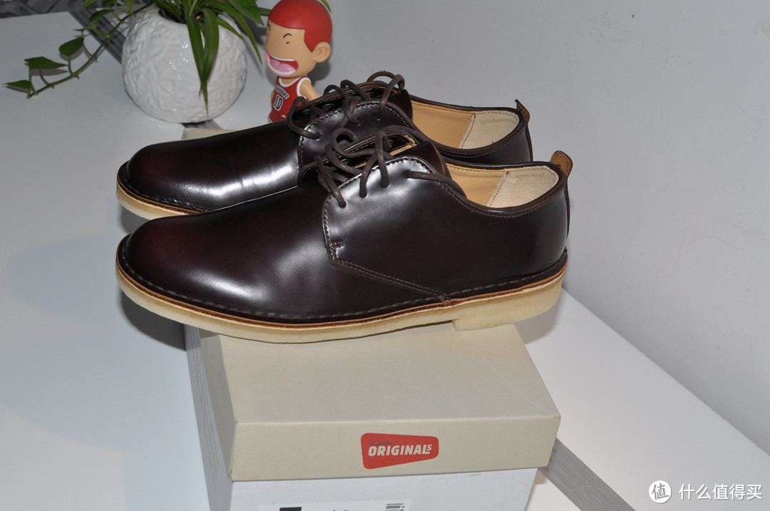 Clarks 其乐 Originals Desert London ox-Blood Leather 男款休闲皮鞋