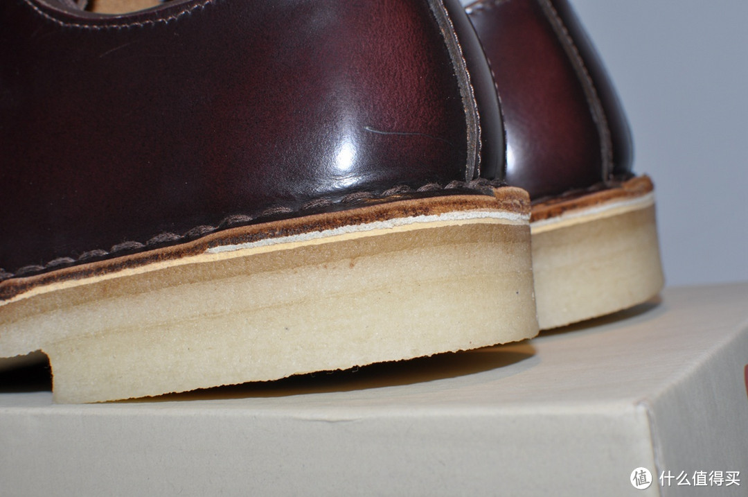 Clarks 其乐 Originals Desert London ox-Blood Leather 男款休闲皮鞋