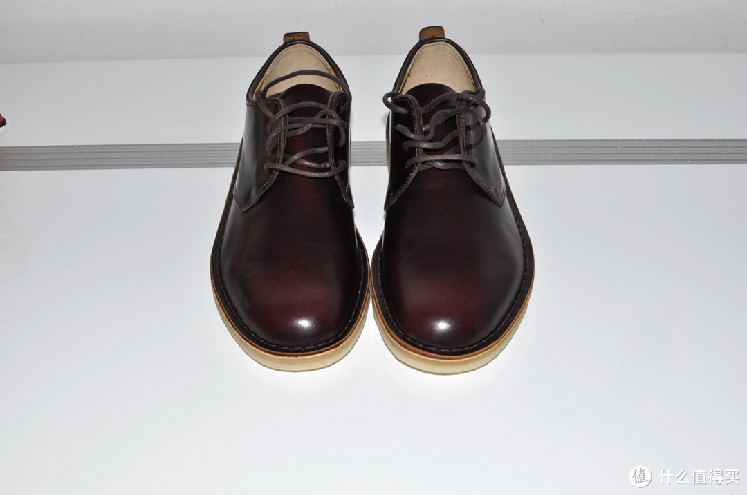 Clarks 其乐 Originals Desert London ox-Blood Leather 男款休闲皮鞋