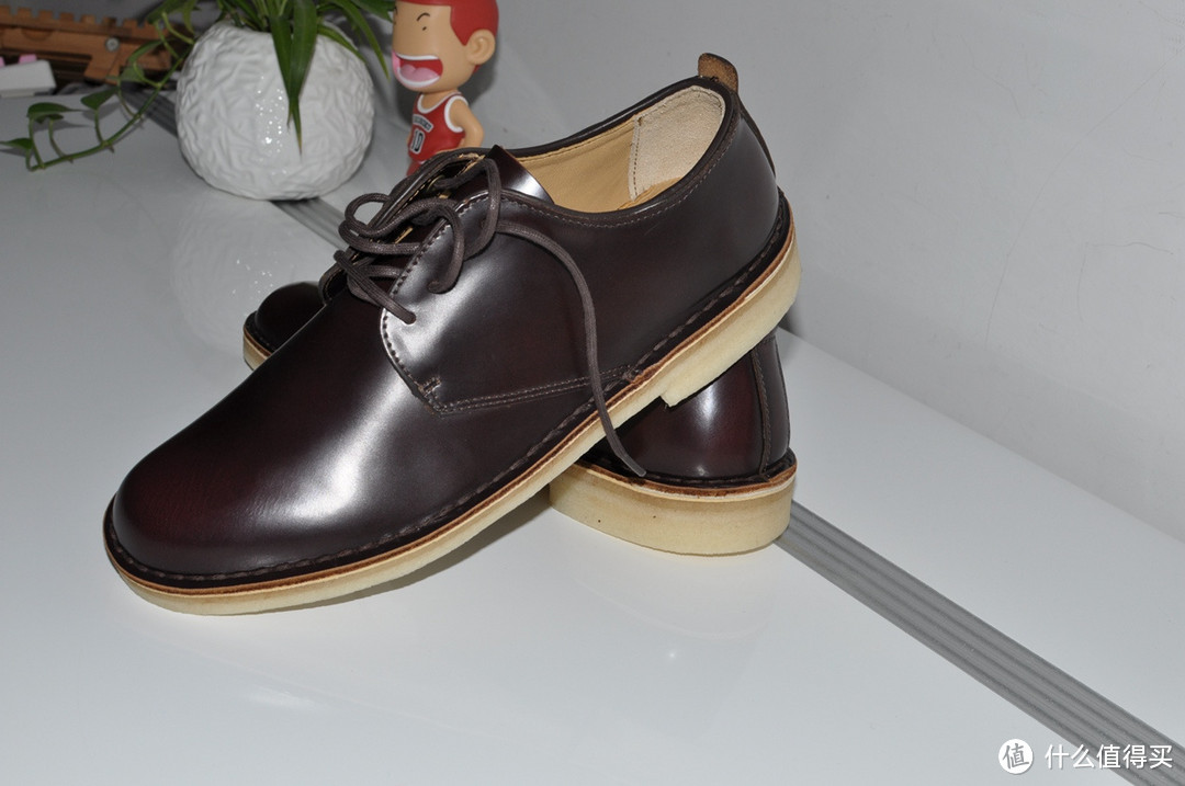 Clarks 其乐 Originals Desert London ox-Blood Leather 男款休闲皮鞋