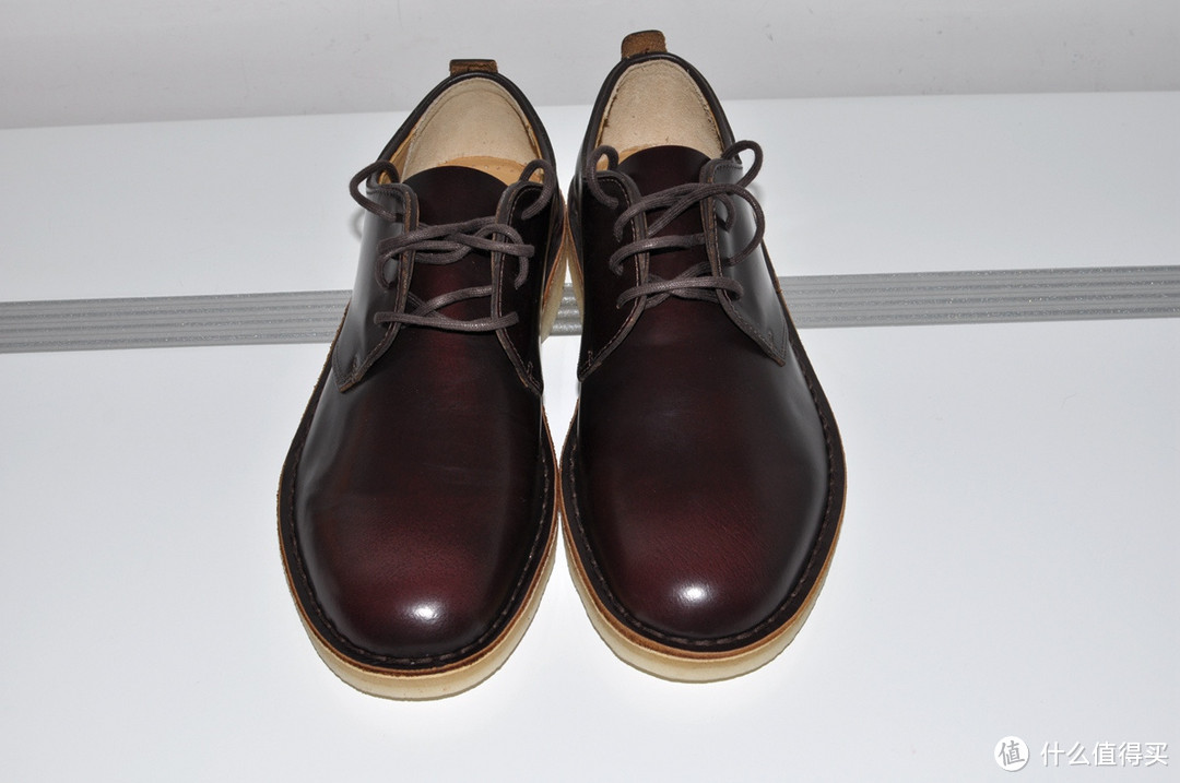 Clarks 其乐 Originals Desert London ox-Blood Leather 男款休闲皮鞋