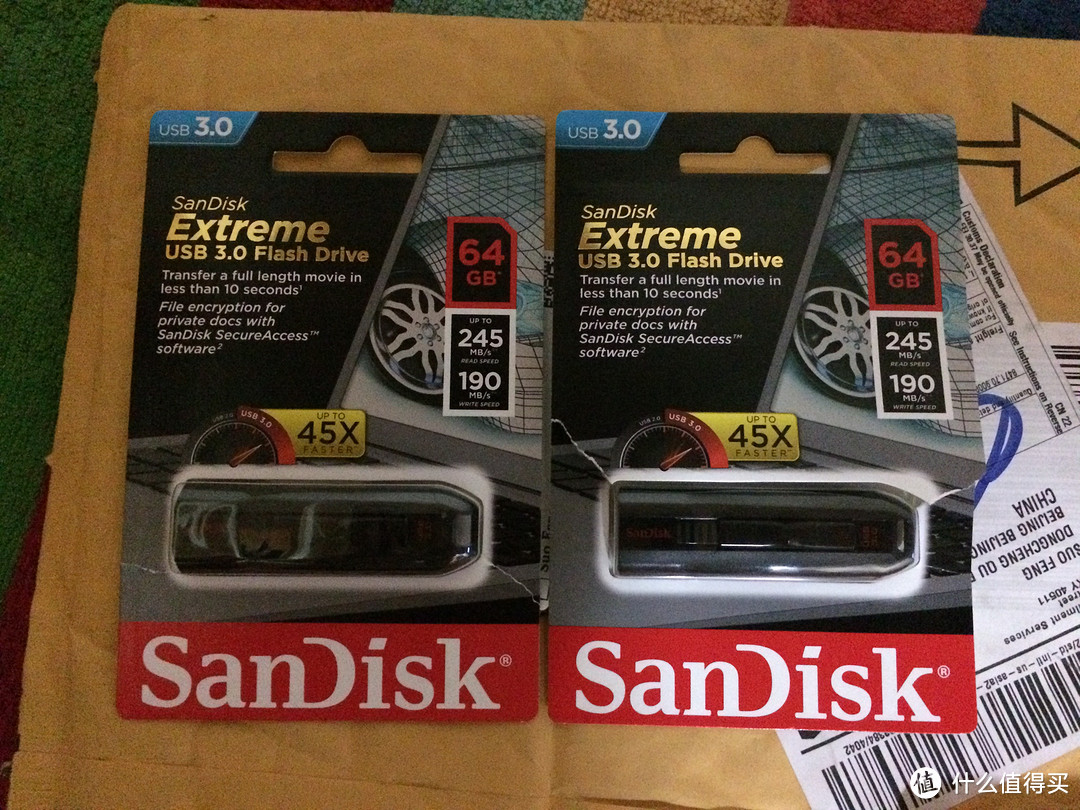 美亚直邮 SanDisk 闪迪 Extreme CZ80 64GB USB 3.0 U盘