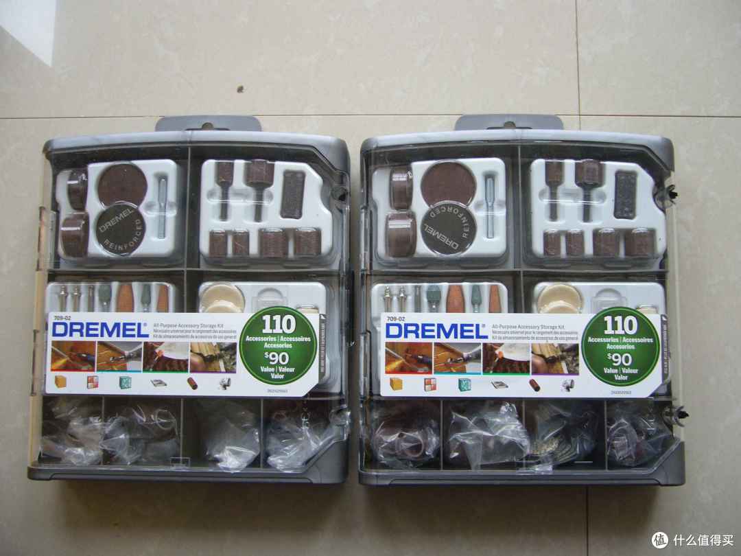 琢美 Dremel 709-02 110-Piece All-Purpose Rotary Accessory Kit(切割、喷砂、抛光、研磨、清洗附件)