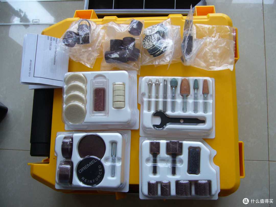 琢美 Dremel 709-02 110-Piece All-Purpose Rotary Accessory Kit(切割、喷砂、抛光、研磨、清洗附件)
