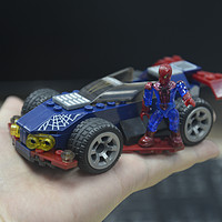 Hello Spider-man！中亚特价入手MEGA 美高 积木拼插玩具 Spidey Racer 蜘蛛侠变速车