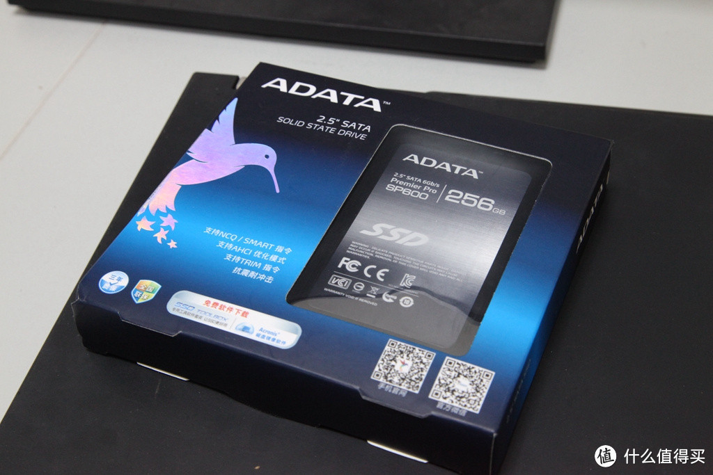 老笔记本升级SSD：ADATA 威刚的SP600 256G SSD固态硬盘
