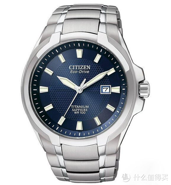 简洁、钛链、光动能：Citizen 西铁城 BM7170-53L Titanium 钛合金光动能腕表