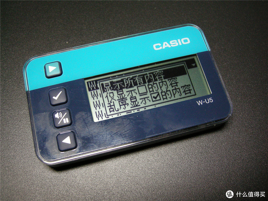 背单词的好帮手：CASIO 卡西欧 W-U5BU 湖水蓝 电子记词本