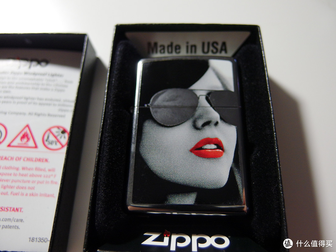 Zippo 3095 High Polish Chrome Sunglasses 烈焰红唇打火机