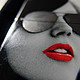 Zippo 3095 High Polish Chrome Sunglasses 烈焰红唇打火机