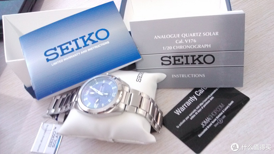 SEIKO 精工 Core SSC201 男款太阳能腕表