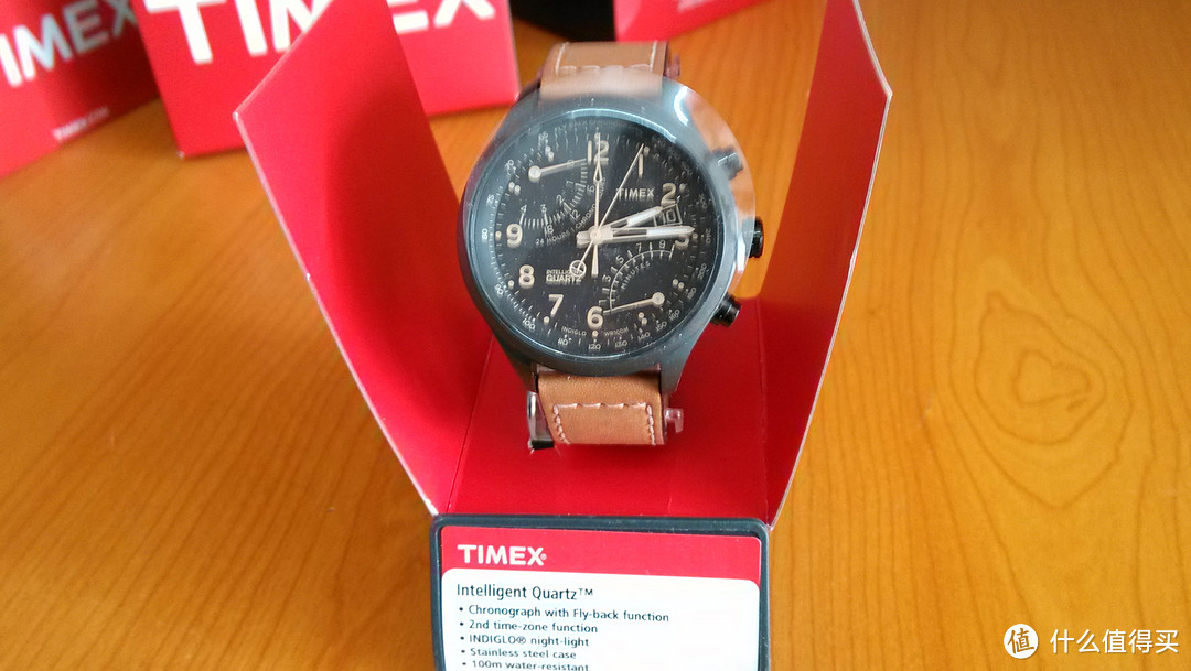 TIMEX 天美时 IQ SL 系列 T2N700 男款时装腕表（指针飞返）+T2P044KW到货晒单