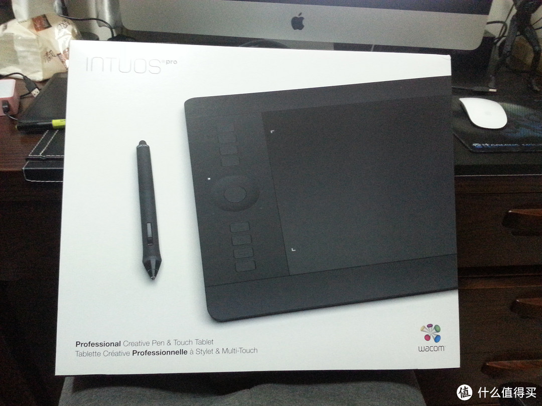 Wacom 和冠 PTH-651/K0-F 手绘板 Intuos Pro PTM 数位板 &iMac 27寸瑞踢娜屏