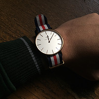 DW的小清新演化史：Daniel Wellington 丹尼尔•惠灵顿 Classic 系列 石英男士手表 0102DW