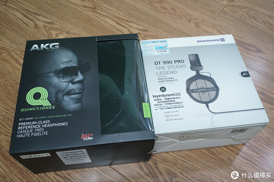 beyerdynamic 拜亚动力 DT990 PRO 耳机 & AKG 爱科技 Q701 昆西琼斯系列 耳机