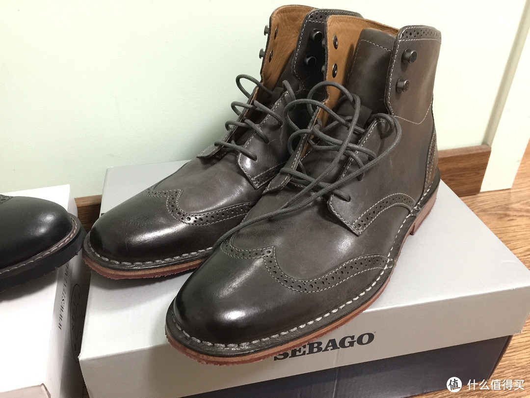 两双男靴：Sebago Hamilton Light Brown &Steve Madden Restorr