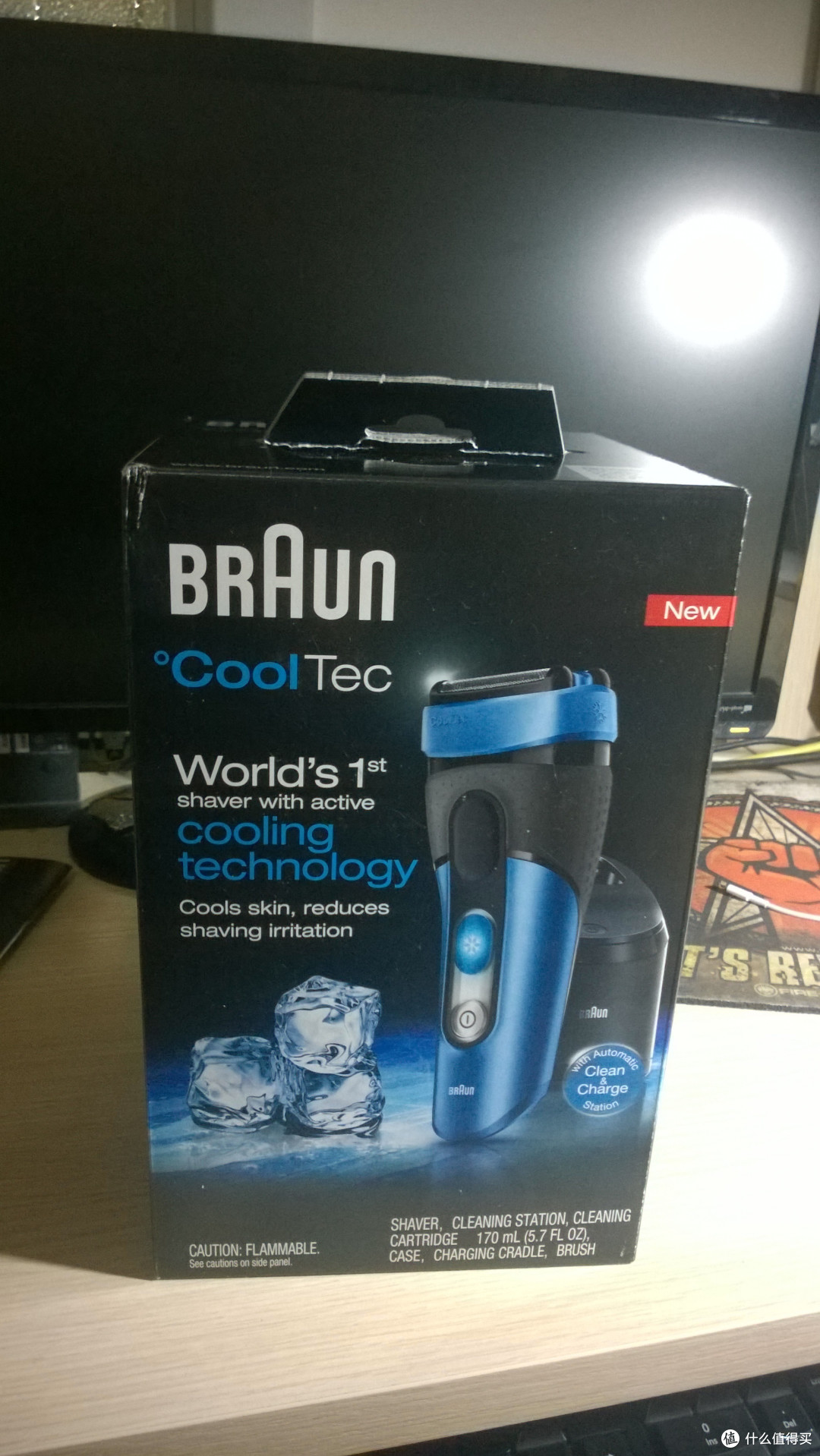 黑五刚到手:braun 博朗 cool tec ct4cc 冰感电动剃须刀